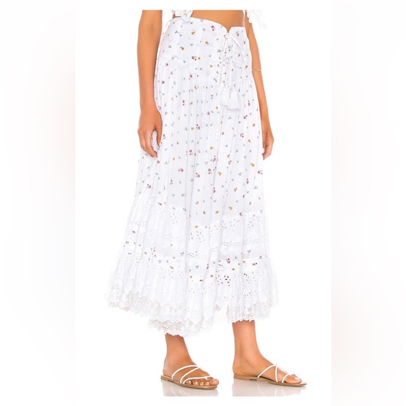 Revolve Place Nationale L'Etage Floral Print Maxi Skirt size 1 small - Picture 3 of 5